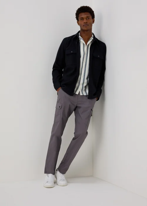 Grey Belted Trekking Trousers - 30 Waist Regular Image 4
