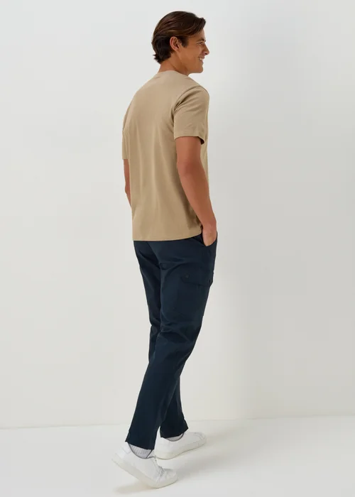 Navy Belted Trekking Trousers - 30 Waist Regular Image 2