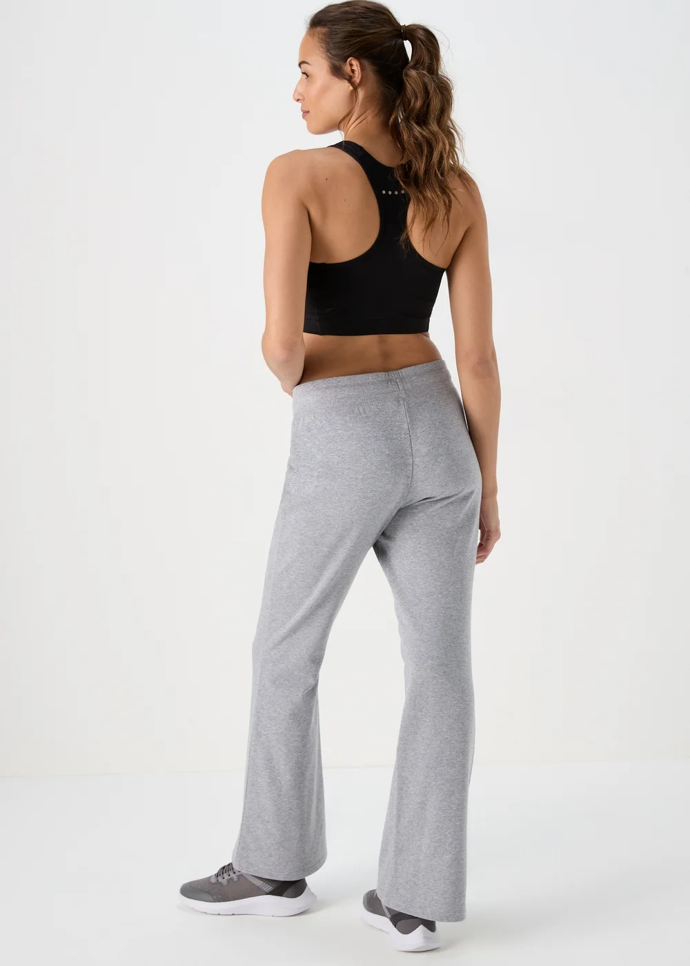 Souluxe Grey Slim Fit Flared Leggings - S Image 2