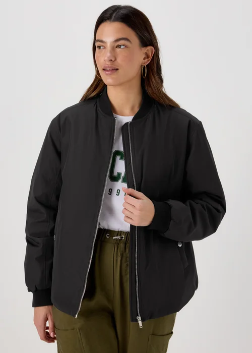 Black Bomber Jacket - 8 Image 2