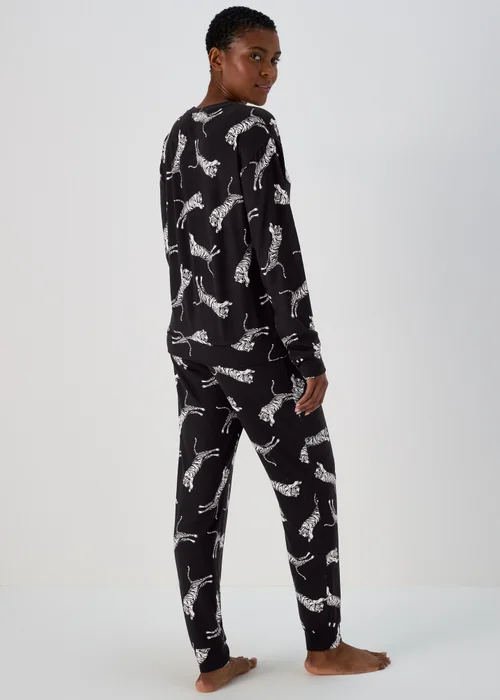 Navy Tiger Print Lounge Set - Extra small Image 2
