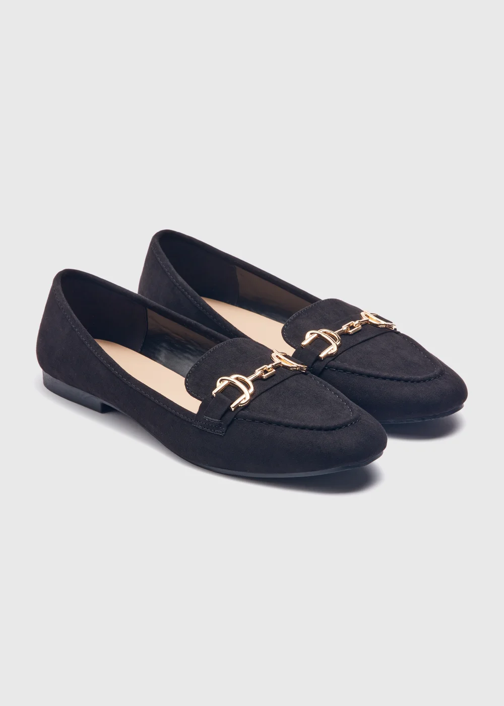Black Metal Bar Loafers - 3 Image 1