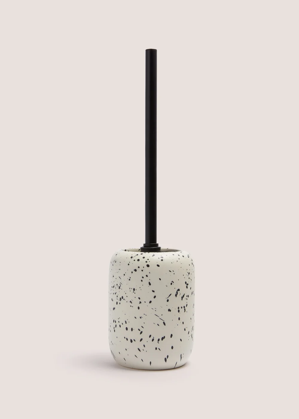 Cream Speckle Toilet Brush & Holder Image 1