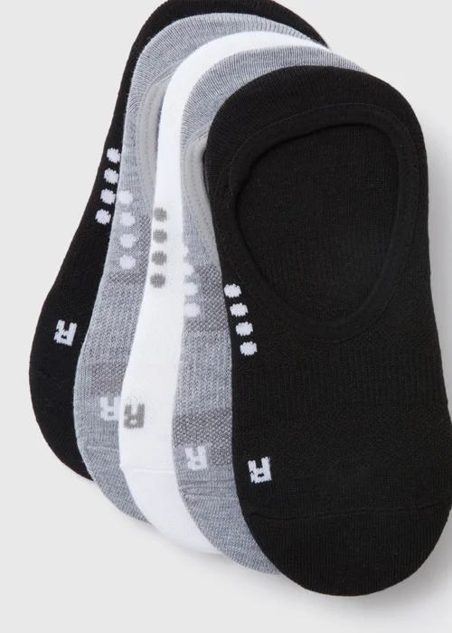 5 Pack Invisible Trainer Socks - 2-5 Image 2