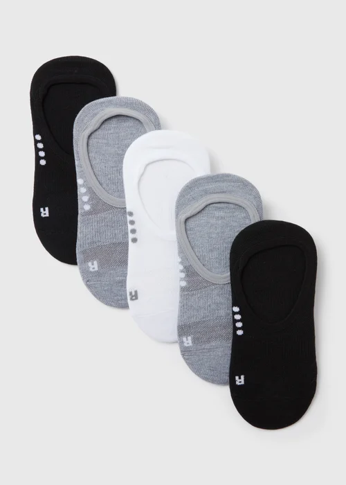 5 Pack Invisible Trainer Socks - 2-5 Image 1