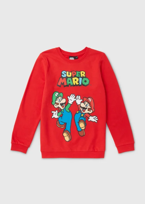 Mario Red Sweatshirt - 5 Yrs Image 1