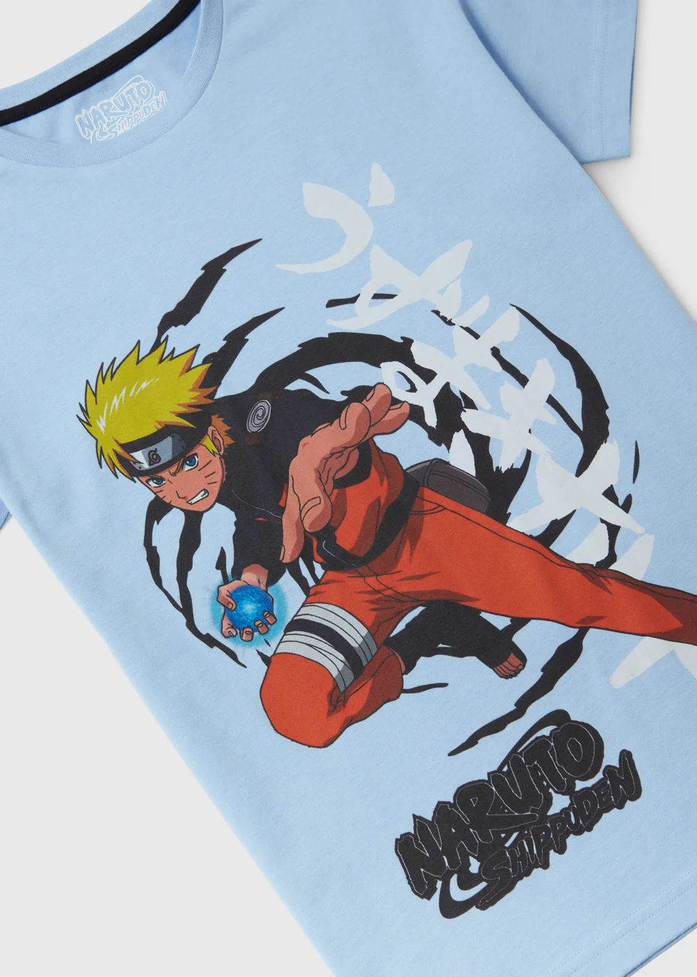 Kids Blue Naruto Print Short Sleeve T-Shirt (5-12yrs) - Age 5 Years Image 2