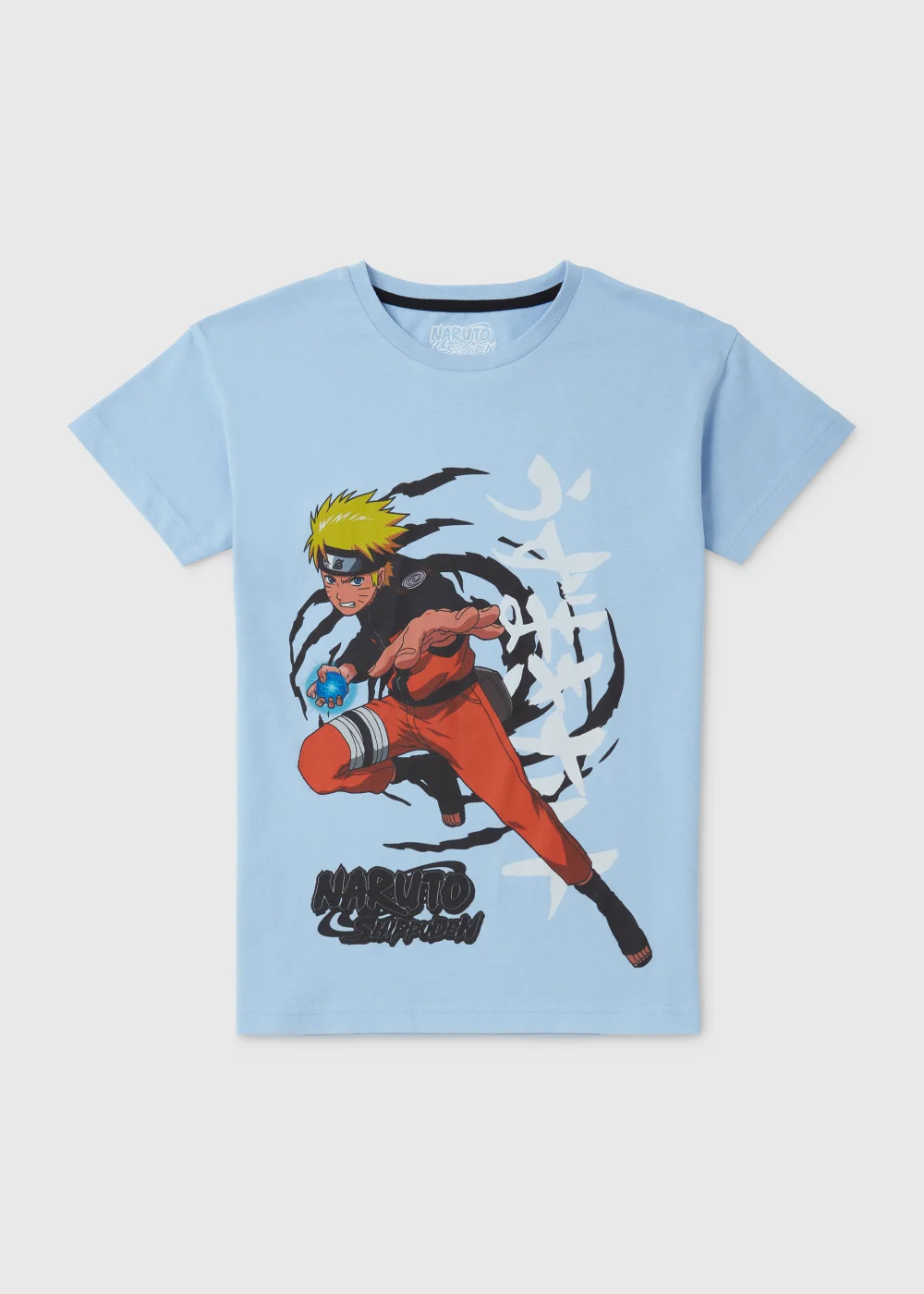 Kids Blue Naruto Print Short Sleeve T-Shirt (5-12yrs) - Age 5 Years Image 1