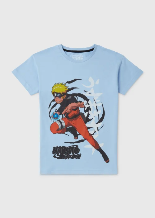 Kids Blue Naruto Print Short Sleeve T-Shirt (5-12yrs) - Age 5 Years Image 1