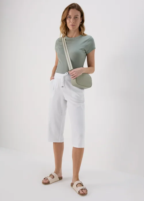 White Crop Trousers - 10 Image 4