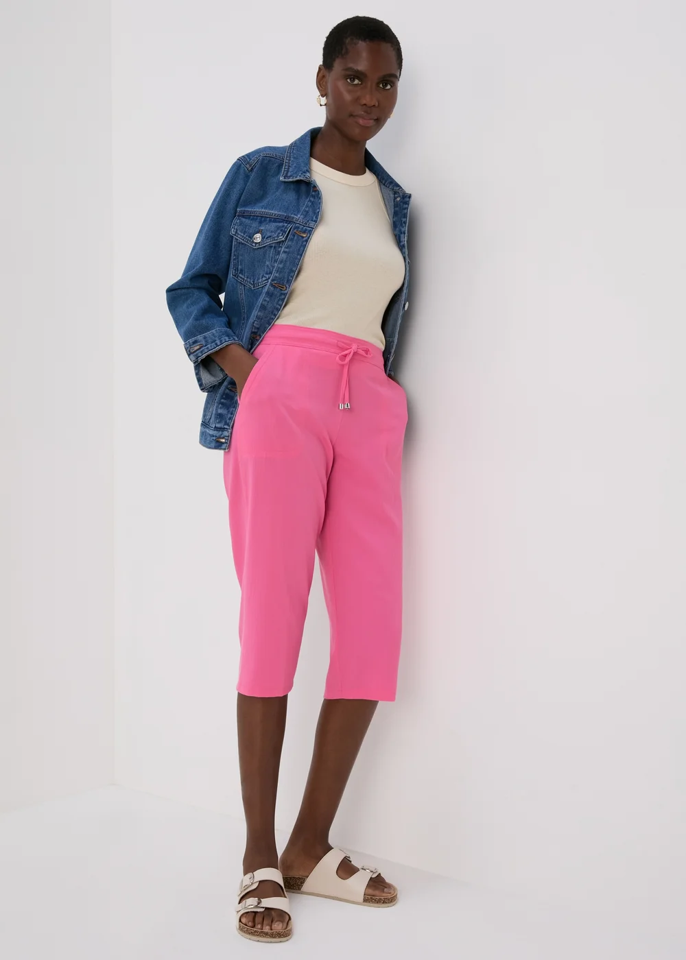 Pink Crop Trousers - 10 Image 4