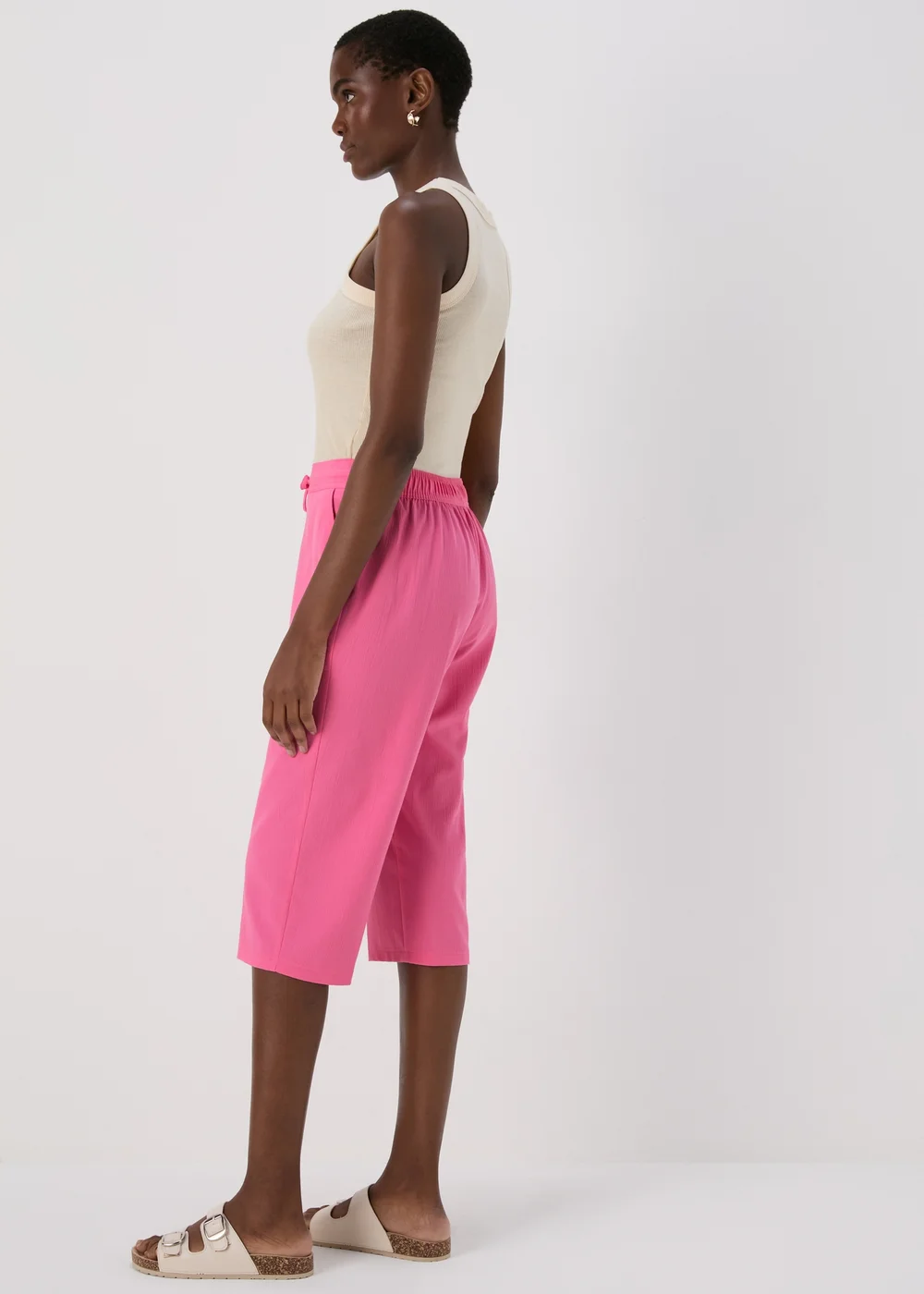 Pink Crop Trousers - 10 Image 2