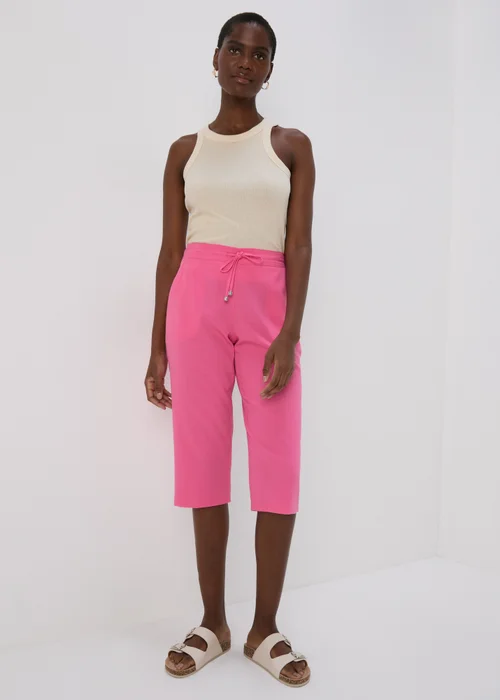 Pink Crop Trousers - 10 Image 1