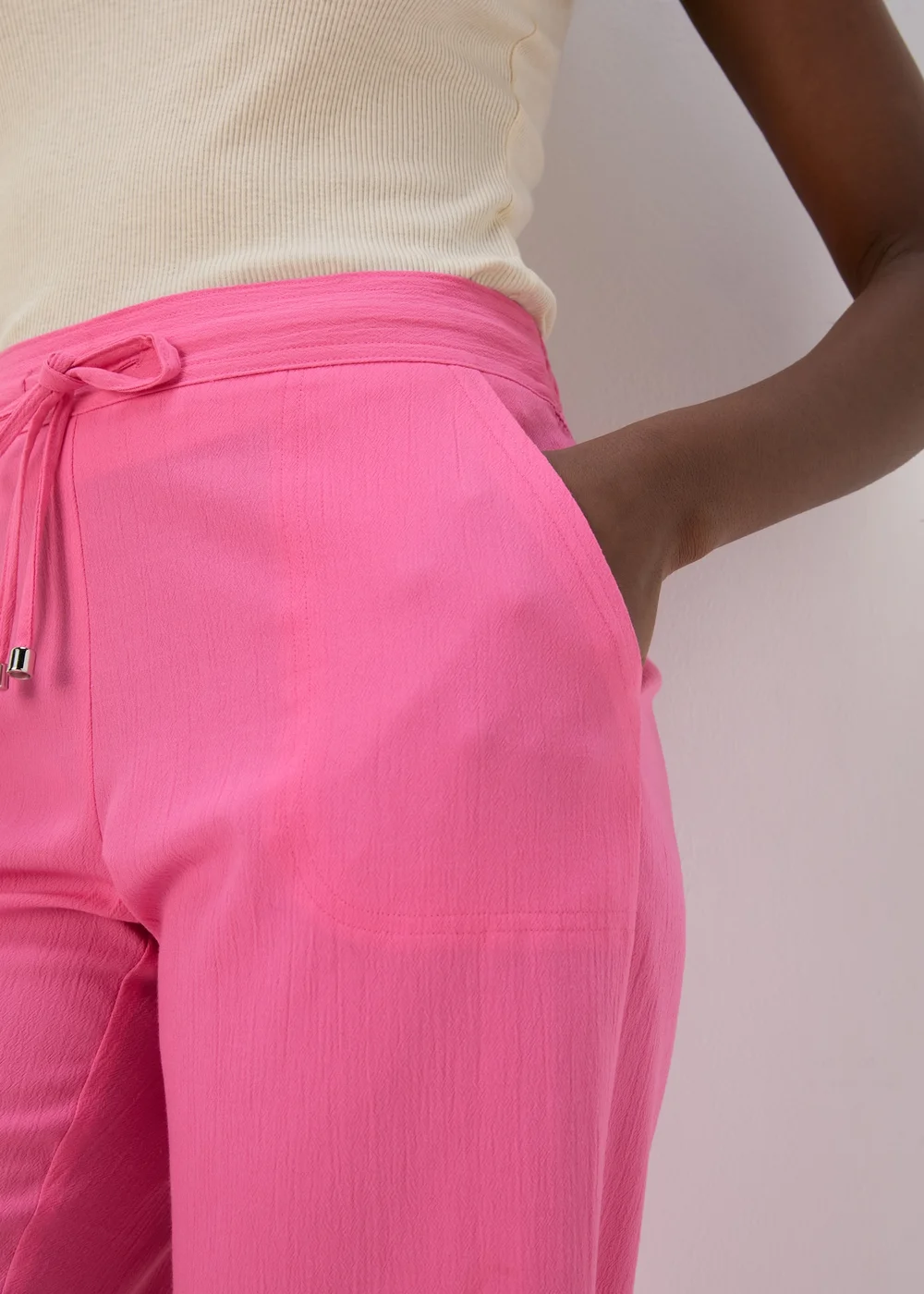 Pink Crop Trousers - 10 Image 3