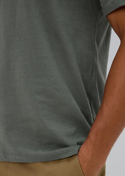 Green Essential Crew Neck T-Shirt - S Image 5