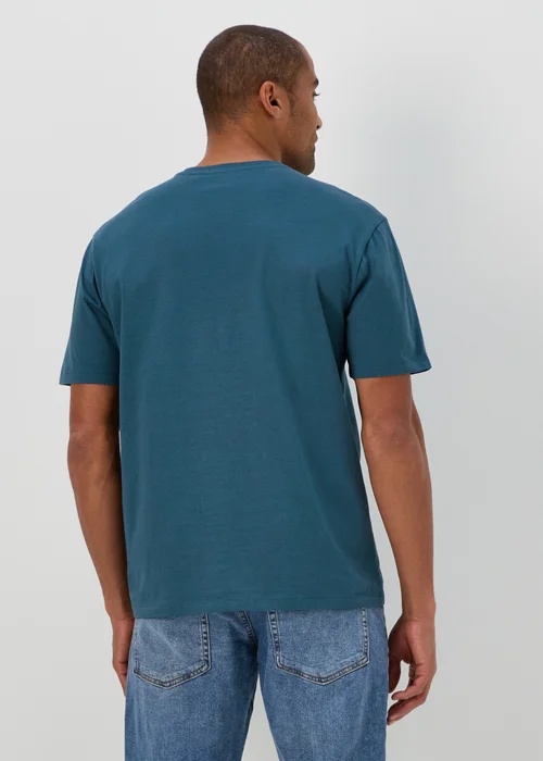 Blue Essential Crew Neck T-Shirt - Small Image 2