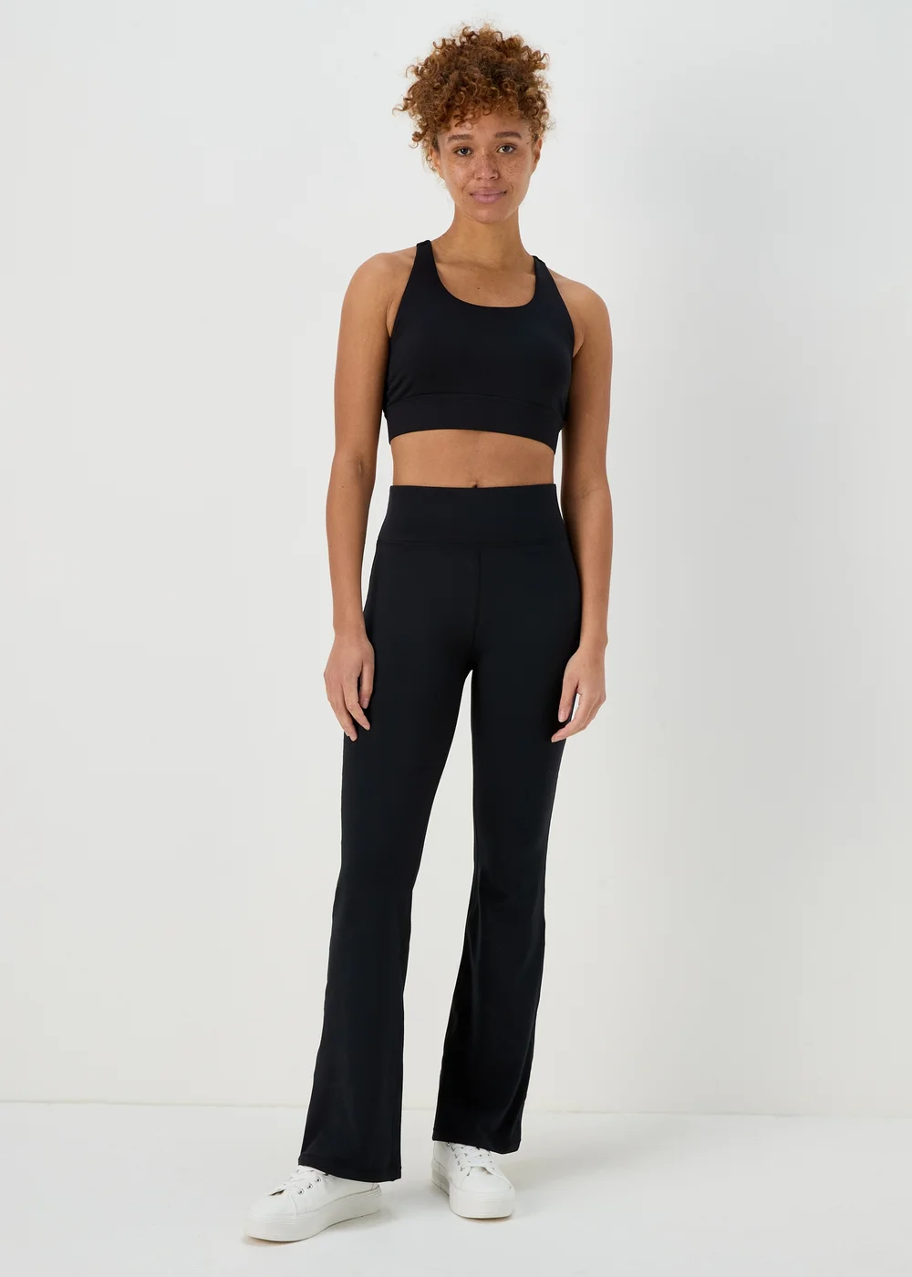 Souluxe Black Slim Flare Leggings - 8 Image 1