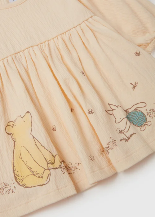 Winnie The Pooh Baby Cream Dress And Headband (Newborn-23mths) - 0-3 months Image 2