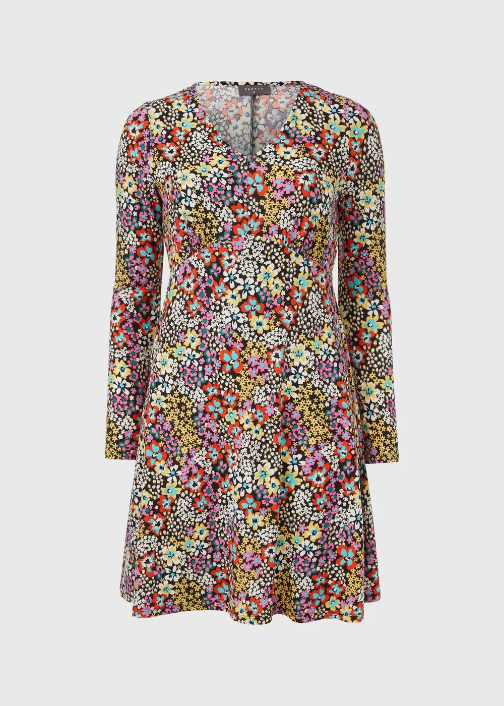 Multicolour Ditsy Supersoft Mini Dress - 8 Image 5