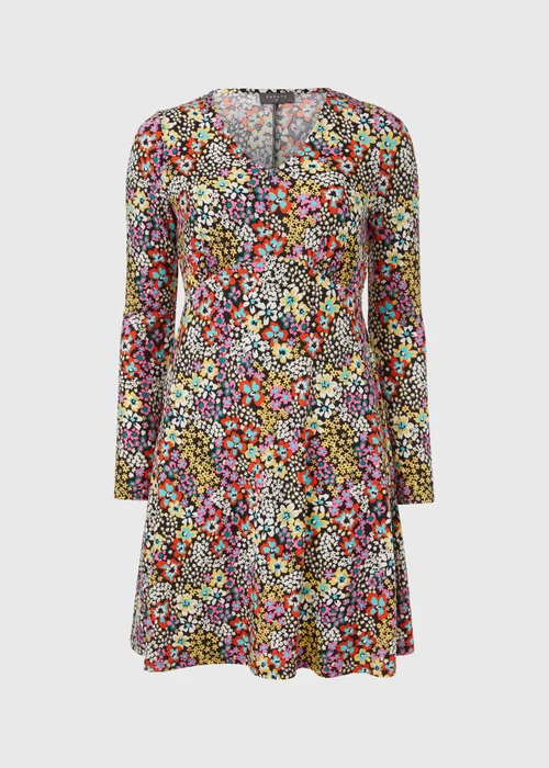 Multicolour Ditsy Supersoft Mini Dress - 8 Image 5