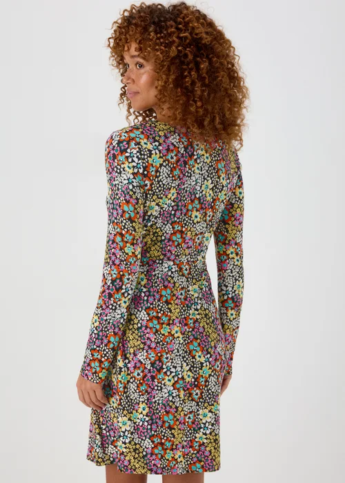 Multicolour Ditsy Supersoft Mini Dress - 8 Image 2