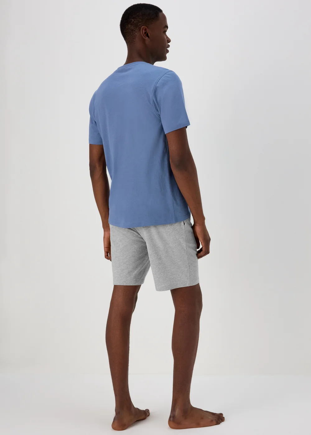 Blue & Grey Short Pyjama Set - Extra small Image 2