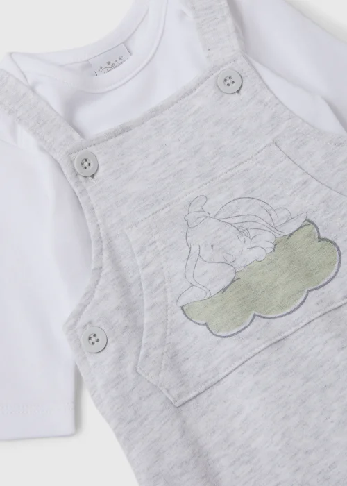 Baby Dumbo Grey Dungarees (Newborn-23mth) - 0-3 months Image 2