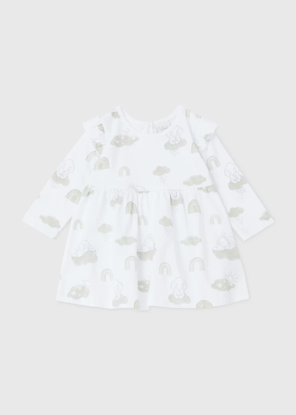 Baby White Dumbo Dress (Newborn-23mths) - Newborn Image 1