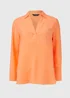 Et Vous Orange Popover Long Sleeve Blouse - Size 8 Image 5