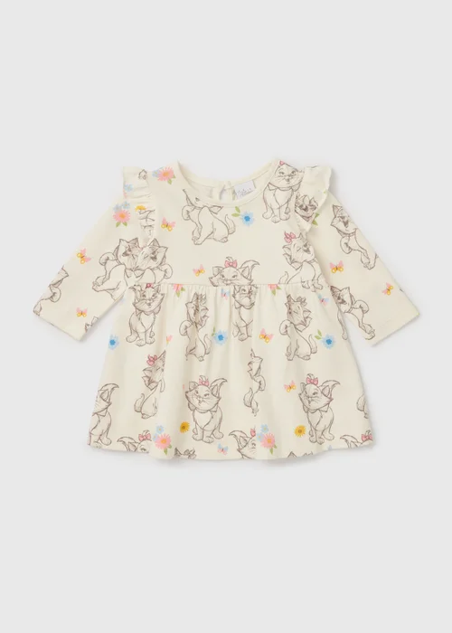 Disney Aristrocats Girls Long Sleeve Dress (Newborn-23mths) - 0-3 months Image 1