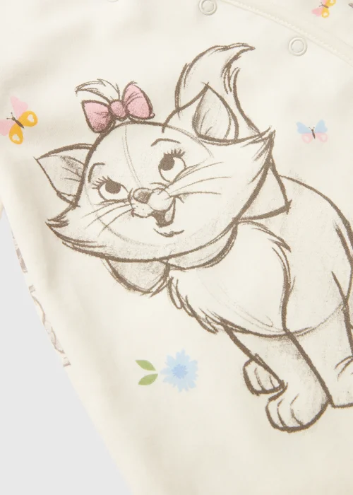 Disney Baby Cream Aristocats Sleepsuit (Newborn-12mths) - Newborn Image 2