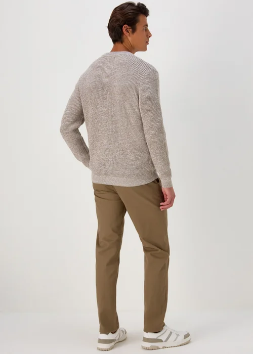 Stone Straight Fit Stretch Chinos - 30 Waist Regular Image 2