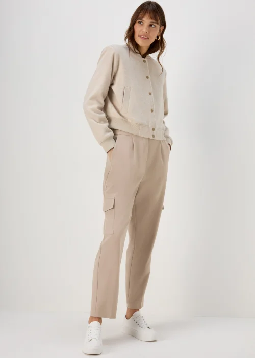 Et Vous Camel Tapered Cargo Pants - 8 Image 4