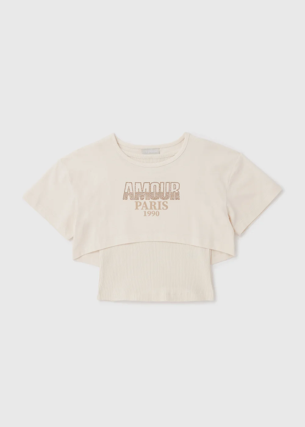 Cream 2 in 1 Top (7-13yrs) - 7 Yrs Image 1