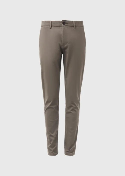 Brown Slim Fit Stretch Chinos - 30 Waist Regular Image 5