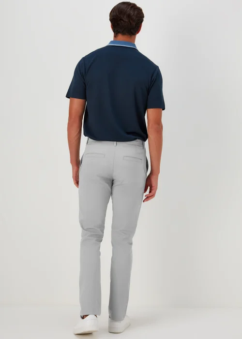 Grey Slim Fit Stretch Chinos - 30 Waist Regular Image 2