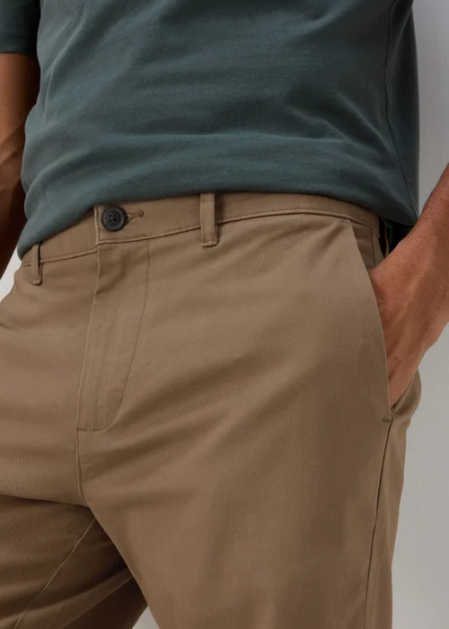 Stone Slim Fit Stretch Chinos - 30 Waist Regular Image 3