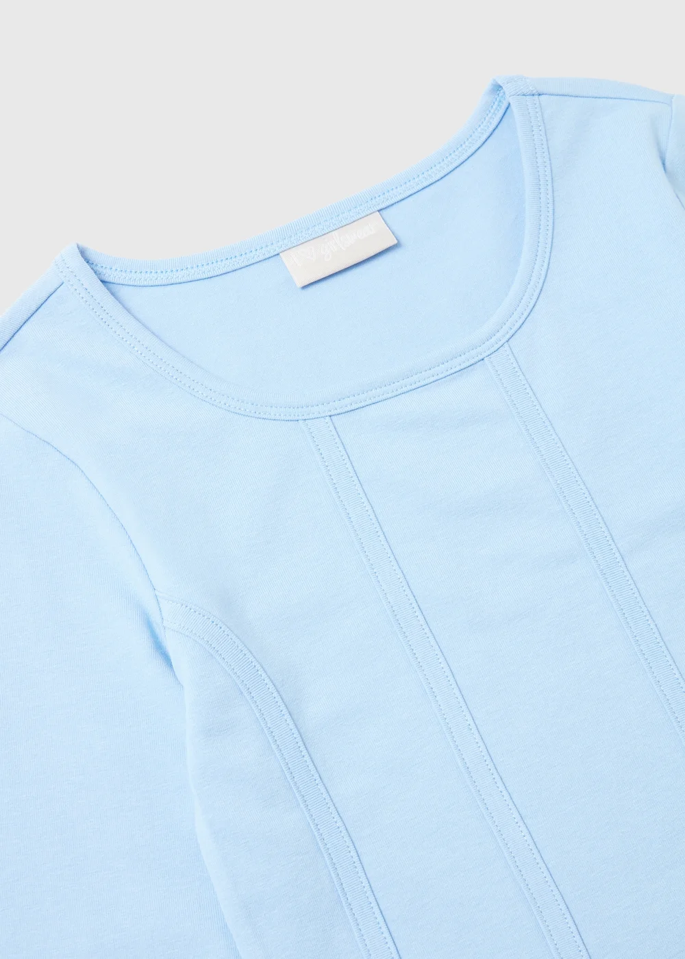 Girls Blue Corset Long Sleeve Top (7-15yrs) - Age 7 Years Image 2