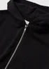 Girls Black Zip Up Hoodie (7-15yrs) - 7 Yrs Image 2