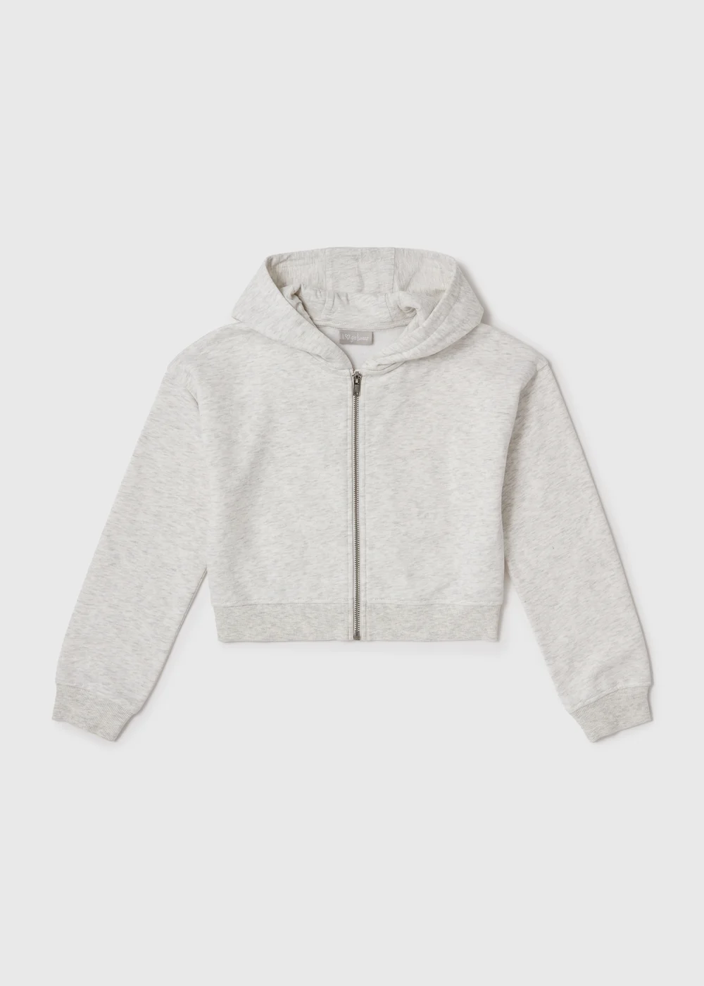 Girls Grey Zip Up Hoodie (7-15yrs) - 7 Yrs Image 1