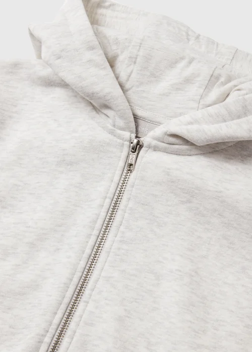 Girls Grey Zip Up Hoodie (7-15yrs) - 7 Yrs Image 2