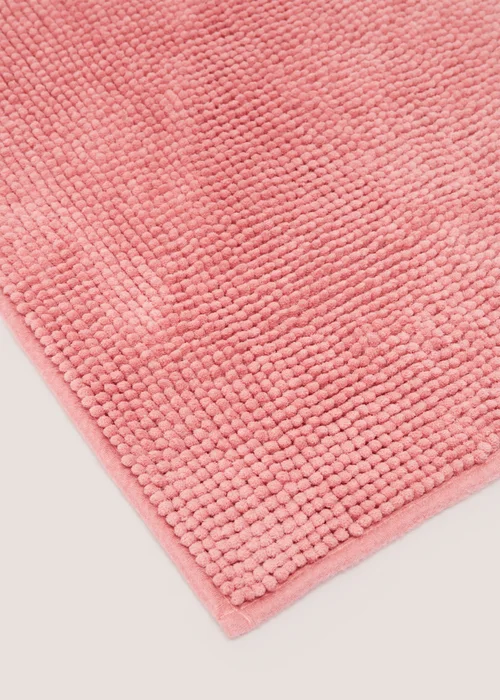 Pink Chenille Bath Mat Image 2