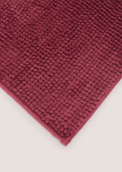 Prune Chenille Bath Mat Image 2