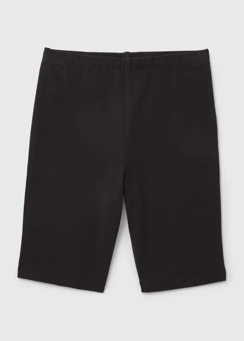 Girls Black Cycling Shorts (7-15yrs) - 8 Yrs Image 1