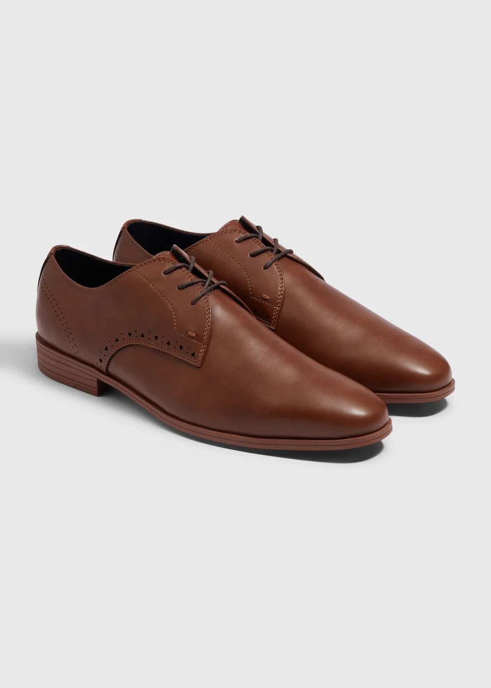 Tan Derby Shoes - Size 6 Image 1