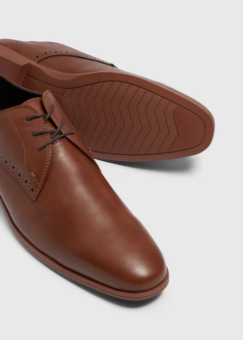 Tan Derby Shoes - Size 6 Image 2