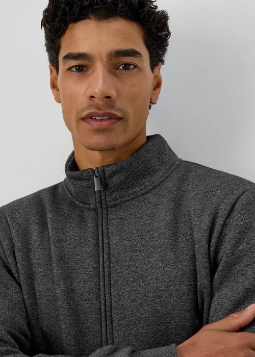 Black Grindle Essential Funnel Neck Jumper - S Image 3