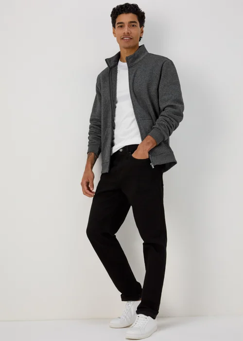 Black Grindle Essential Funnel Neck Jumper - S Image 4