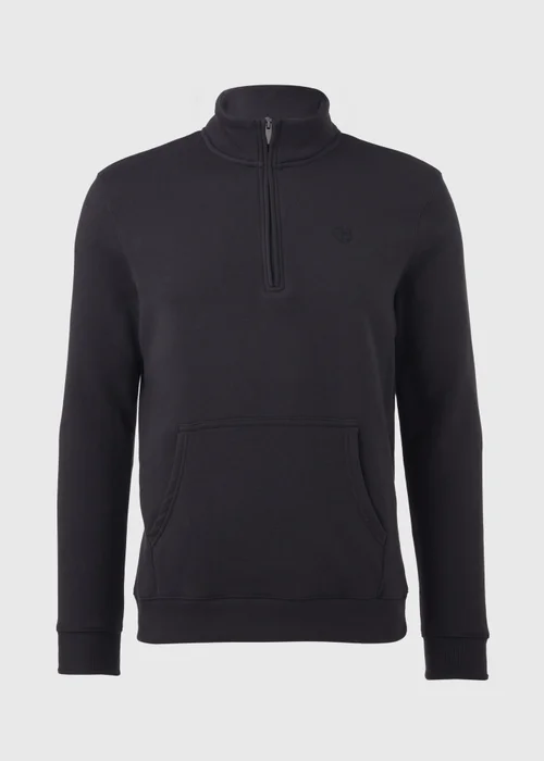 Navy Half Zip Essential Fleece - S Image 5
