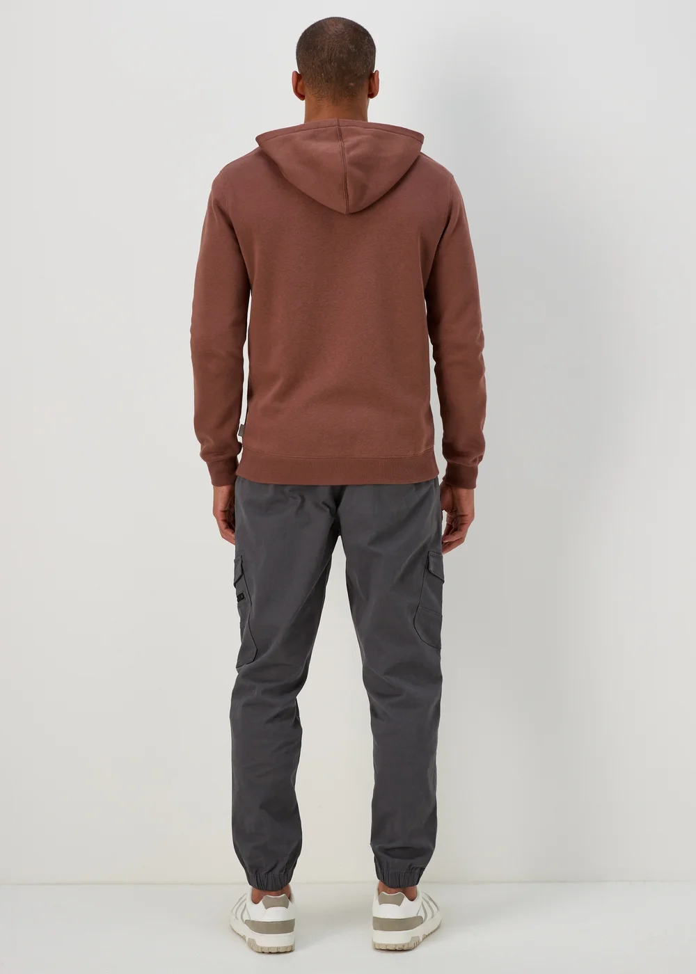 Brown Essential Pull On Hoodie - S Image 2